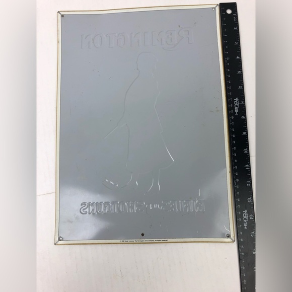 Remington Rifles and Shotguns Collectible Tin Metal Sign Advertising Outdoors - Picture 8 of 9